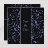 Bloemen Bewaar de datum Save The Date (Voorkant / Achterkant)