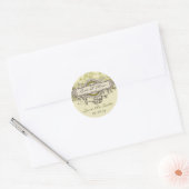 Bloemen Bewaar de datum Sticker (Envelop)