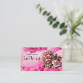 Bloemen bezorgen visitekaartje (Staand voorkant)