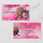 Bloemen bezorgen visitekaartje (Voorkant / Achterkant)
