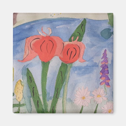 Bloemen bij het Magnet-meer Magneet (Voorkant)