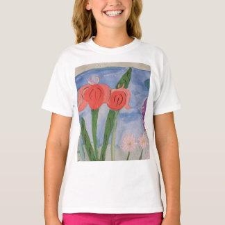 Bloemen bij het meer t-shirt