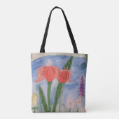 Bloemen bij het meer tote bag (Achterkant)