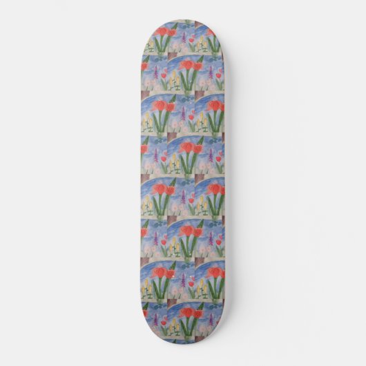 Bloemen bij het meer van het skateboard (Voorkant)