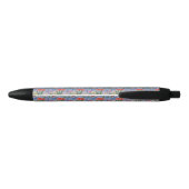 Bloemen bij het meer zwarte inkt pen (Achterkant)