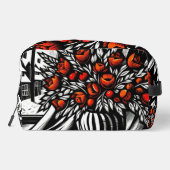 Bloemen bij het winterraam toilettasje (Achterkant)