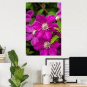 Bloemen bij Robinette's Apple Haus and Gift Barn 2 Poster (Thuiskantoor)