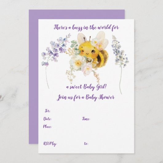 Bloemen Bij Uitnodiging (Voorkant / Achterkant)