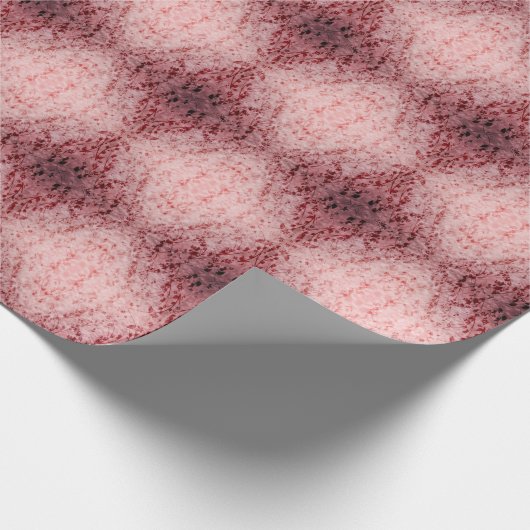 Bloemen bij zonsondergang Damask Pattern 2 Cadeaupapier (Hoek)