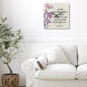 Bloemen Bijbel vers Vierkante Muur Klok