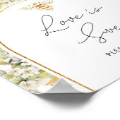 Bloemen bijen honingraten Liefde is zoet Poster (Hoek)
