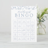 Bloemen Bingo Game Kaart (Staand voorkant)