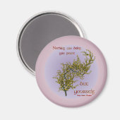 Bloemen Binnenvrede Inspirerend Quote Magnet (Voorkant / Achterkant)