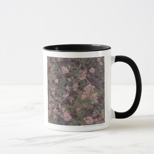 Bloemen, bladeren en kamouflage mok (Rechts)