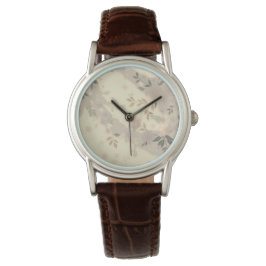 Bloemen bladeren en schaduwen kleine bloemen pols horloge
