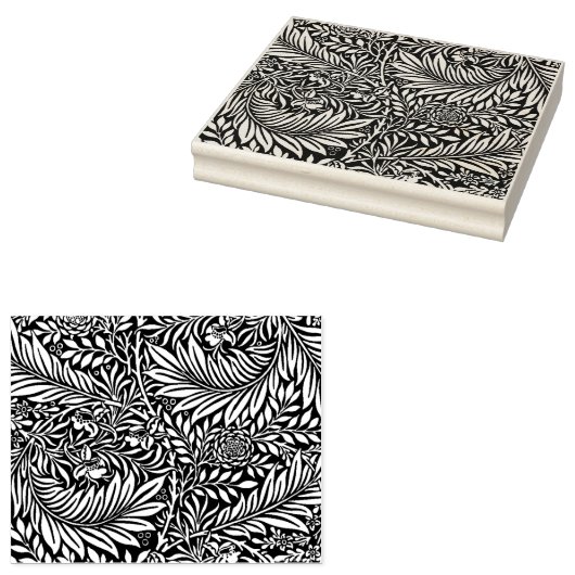 Bloemen bladeren - William Morris Rubberstempel (Gestempeld)