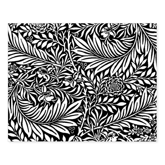 Bloemen bladeren - William Morris Rubberstempel (Afrduk)