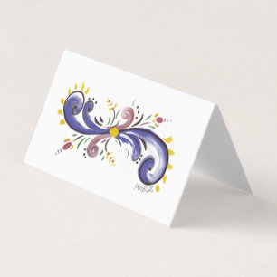 Bloemen blanco briefkaarten kaart