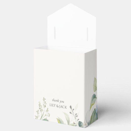  Bloemen Blauw Hydrangea Evenement Bruiloft Bedankdoosjes (Geopend)