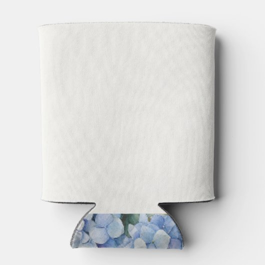 Bloemen Blauw Hydrangea Evenement Bruiloft Blikjeskoeler (Achterkant)