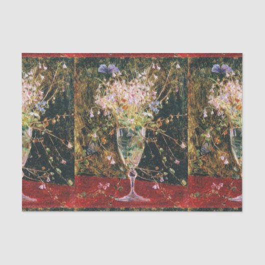  bloemen blauw Maria Wiik Linnea Borealis Tissuepapier (Voorkant)