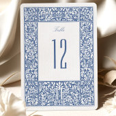  Bloemen Blauw Morris Tafelnummer Kaarten