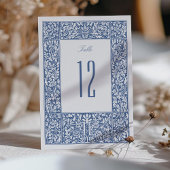 Bloemen Blauw Morris Tafelnummer Kaarten