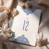  Bloemen Blauw Morris Tafelnummer Kaarten