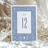  Bloemen Blauw Morris Tafelnummer Kaarten