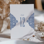  Bloemen Blauw Morris Tafelnummer Kaarten