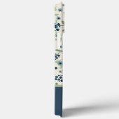 Bloemen Blauw Patroon Trendy Inspirivity Case-Mate iPhone Case (Achterkant / Rechts)