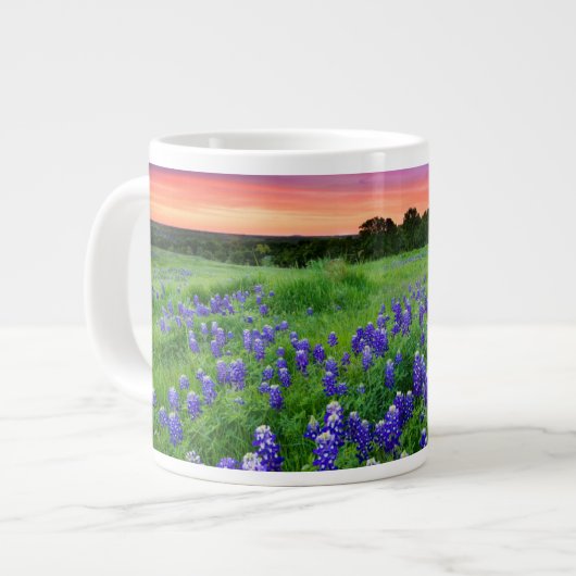 Bloemen | Blauwbijen in Sunset Texas Grote Koffiekop (Links)
