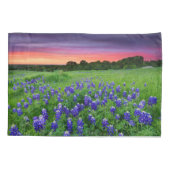 Bloemen | Blauwbijen in Sunset Texas Kussensloop (Achterkant)
