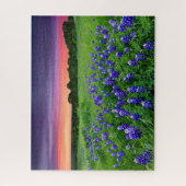 Bloemen | Blauwbijen in Sunset Texas Legpuzzel (Verticaal)