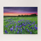 Bloemen | Blauwbijen in Sunset Texas Legpuzzel (Horizontaal)