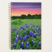 Bloemen | Blauwbijen in Sunset Texas Planner (Voorkant)