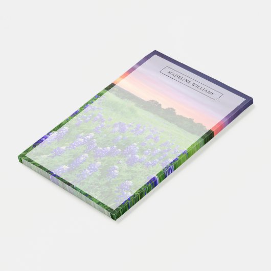 Bloemen | Blauwbijen in Sunset Texas Post-it® Notes (Schuin)
