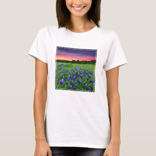 Bloemen   Blauwbijen in Sunset Texas T-shirt
