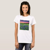 Bloemen | Blauwbijen in Sunset Texas T-shirt (Voorkant volledig)