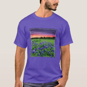 Bloemen   Blauwbijen in Sunset Texas T-shirt