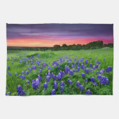 Bloemen | Blauwbijen in Sunset Texas Theedoek (Horizontaal)