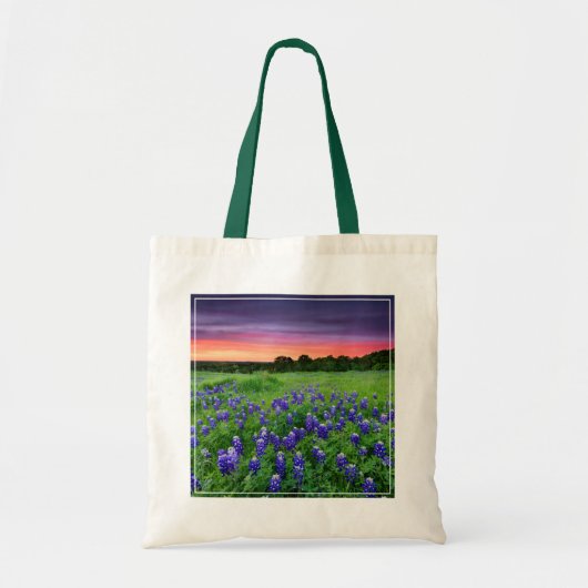 Bloemen | Blauwbijen in Sunset Texas Tote Bag (Voorkant)