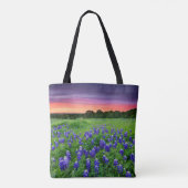 Bloemen | Blauwbijen in Sunset Texas Tote Bag (Achterkant)