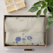 Bloemen Blauwe Bloemen Ephemera Decoupage Tissuepapier (Geschenk)