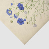 Bloemen Blauwe Bloemen Ephemera Decoupage Tissuepapier (Detail)