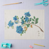 Bloemen Blauwe Bloemen Ephemera Decoupage Tissuepapier (Craft)