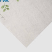 Bloemen Blauwe Bloemen Ephemera Decoupage Tissuepapier (Detail)