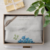 Bloemen Blauwe Bloemen Ephemera Decoupage Tissuepapier (Geschenk)