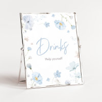 Bloemen Blauwe Lente Baby in Bloom BabyShower Drin