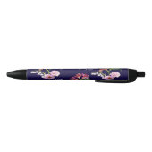 Bloemen Blauwe Pen met Naam (Bodem)